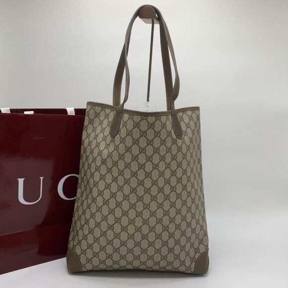 Gucci GG Marmont Sherry Large Tote Canvas Ophidia Shoulder Bag Handbag - Picture 6 of 14